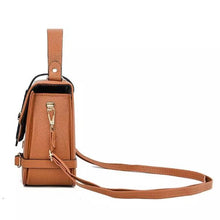 Load image into Gallery viewer, YB PU Leather Shoulder Bag, high-end crossbody/handbag, textured surface, stylish Buckle, Elegant Ladies Crossbody Bags On SALE