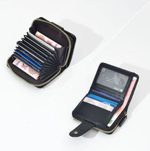 Load image into Gallery viewer, YB New On Sale Luxury Houndstooth Embroidery Wallet For Women Retro Leather Card Holder Coin Purse Female