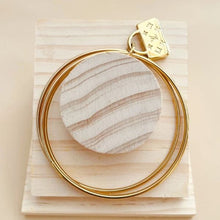 Load image into Gallery viewer, YB Stainless steel 24k LV Lock 3 in 1 bangles non tarnish hypoallergenic Fashion Jewelry ON SALE