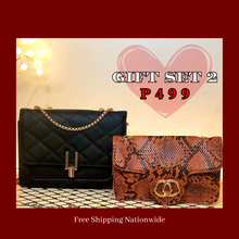 Load image into Gallery viewer, SPECIAL GIFT SET 2 -Fashion Sling Bag Women, Cute, Stylish Brand New Black Brown snake skin