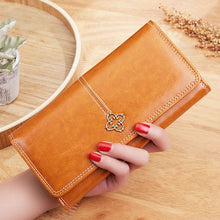 Load image into Gallery viewer, YB New On Sale Women's Long Wallet Cross-border European and American Retro Oil Wax Leather