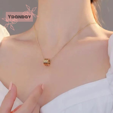 Load image into Gallery viewer, YB New Fashion Stainless Steel Lucky Bead Pendant Necklace For Women On Sale