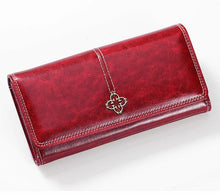 Load image into Gallery viewer, YB New On Sale Women's Long Wallet Cross-border European and American Retro Oil Wax Leather