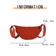 Load image into Gallery viewer, YB UNISEX Korean Casual Waterproof Dumpling Shoulder Crossbody Bag