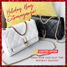 Load image into Gallery viewer, YB Premium Quality Vintage Designer Handbag Chain PU Leather Flap Clutch Purse Ladies Shoulder ON SALE