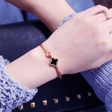 Load image into Gallery viewer, ON SALE Lucky Clover design elegant women's bracelet