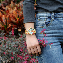 Load image into Gallery viewer, Bamboo Wood Butterfly Watch