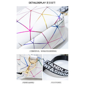 YB UNISEX Korean Fashion Small Geometric design white Sling Bag On Sale