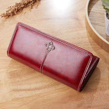 Load image into Gallery viewer, YB New On Sale Women's Long Wallet Cross-border European and American Retro Oil Wax Leather
