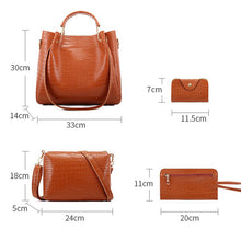 Load image into Gallery viewer, New Arrival Elegant, Stylish Ladies Bag Set3  PU Leather  On Sale (XNB6)
