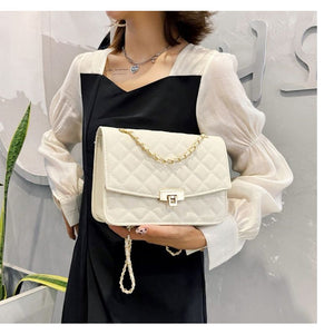 YB Korean Chain sling Elegant PU Leather Cross Body Bag For Women ON SALE