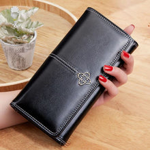 Load image into Gallery viewer, YB New On Sale Women's Long Wallet Cross-border European and American Retro Oil Wax Leather
