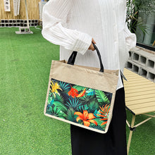 Load image into Gallery viewer, YB New Japanese Abaca Simple Tourist Beach Bags Floral Ladies Classic Large Tote Bag For Women ON SALE
