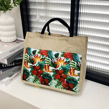 Load image into Gallery viewer, YB New Japanese Abaca Simple Tourist Beach Bags Floral Ladies Classic Large Tote Bag For Women ON SALE
