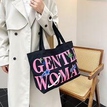 Load image into Gallery viewer, YB New Gentle Woman Tote Bag Canvas Simple Shoulder Bags For Women ON SALE
