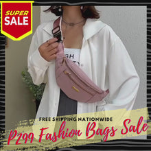 Load and play video in Gallery viewer, YB Korean sling shoulder fashion Crossbody belt bag
