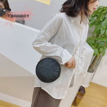 Load and play video in Gallery viewer, YB UNISEX Korean Fashion Rhombus Round Chain Sling Bag On Sale
