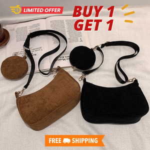 BUY 1 TAKE 1 YB New Design Fashion Sling Bag with Coinpurse Japanese Corduroy On Sale