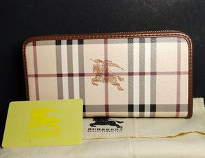 TOP GRADE Burberry Long Wallet Coffee