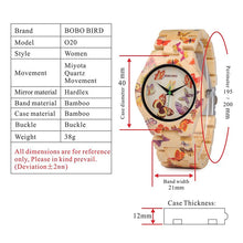 Load image into Gallery viewer, Bamboo Wood Butterfly Watch
