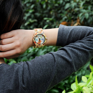 Bamboo Wood Butterfly Watch