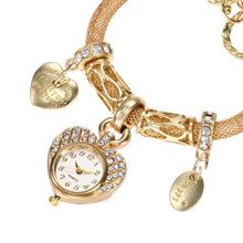 Load image into Gallery viewer, Gold Heart Chain Fashion Watch
