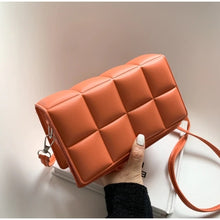 Load image into Gallery viewer, YB Korean PU Leather sling Shoulder fashion Bag On Sale Square Stripe
