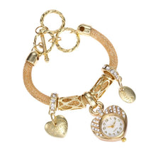 Load image into Gallery viewer, Gold Heart Chain Fashion Watch
