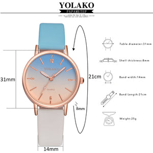 Buy 1 Take 1 Women Gradient Rainbow Watch